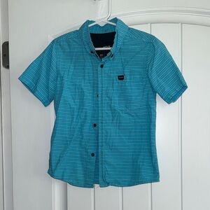 Boys Blue Striped Hurley Shirt
